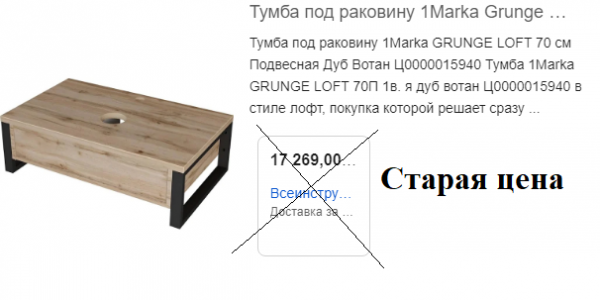 Тумба 70 см без раковины grunge дуб вотан подвесная